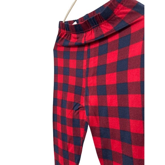 Dear Forms Cozy Comfort little bear red plaid pajama set boys L 10/12 1599 - Picture 8 of 9